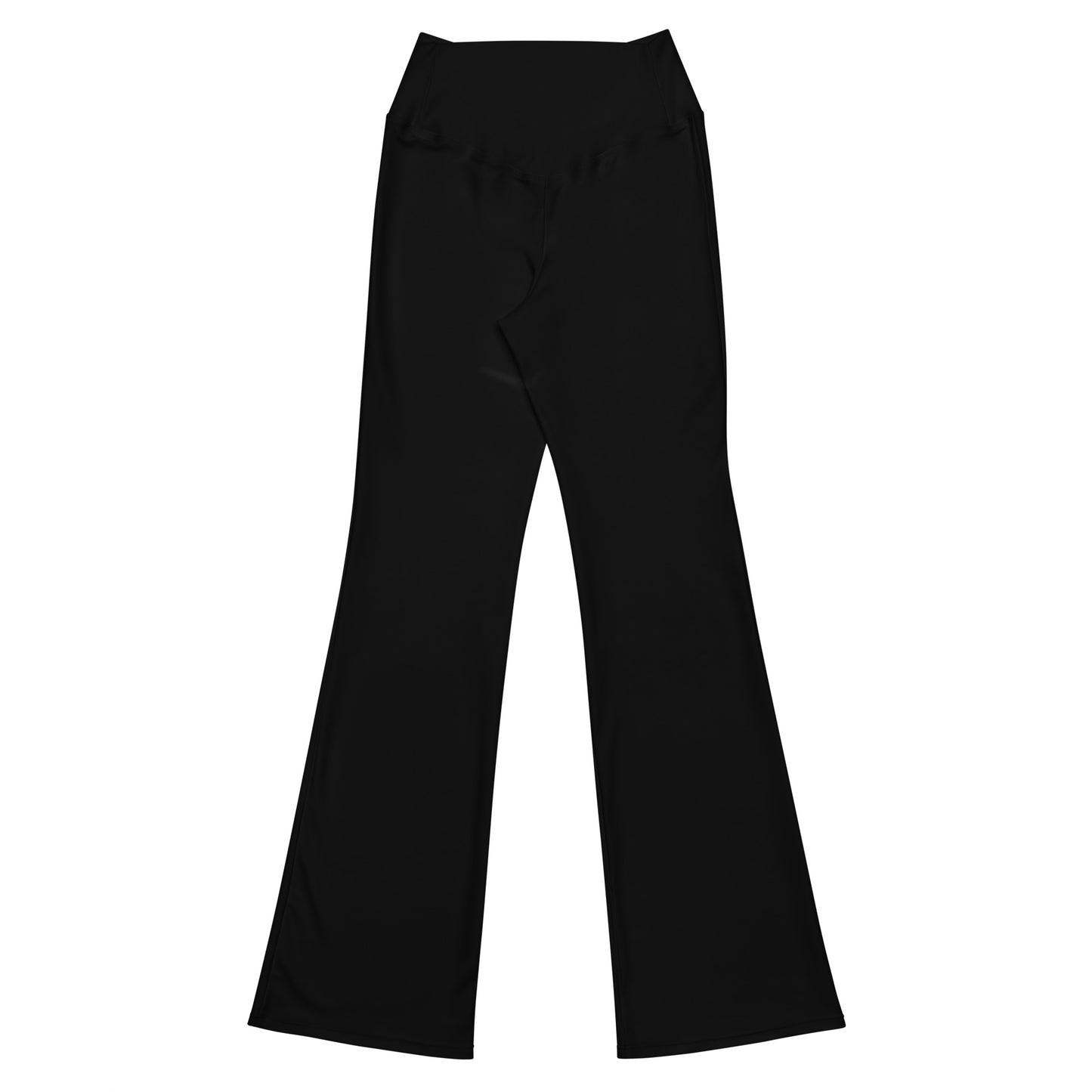 City Chic Flare Leggings in Classic Black with Mapple Leaf print